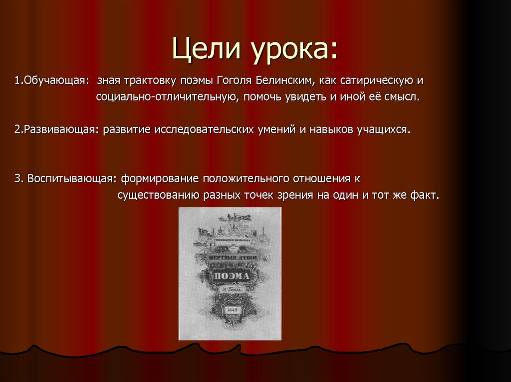 Цели урока: