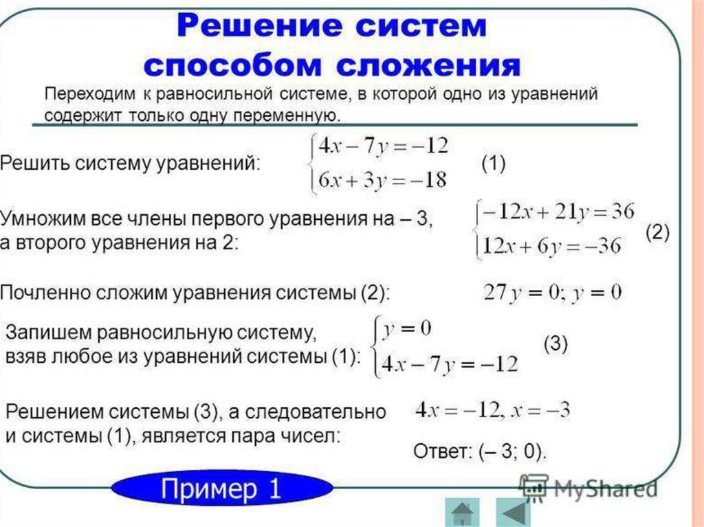 Решить систему сложения. Как решать систему уравнений методы. Способ решения системы уравнения методом + -. Способы решения систем уравнений. Как решать через систему уравнений.