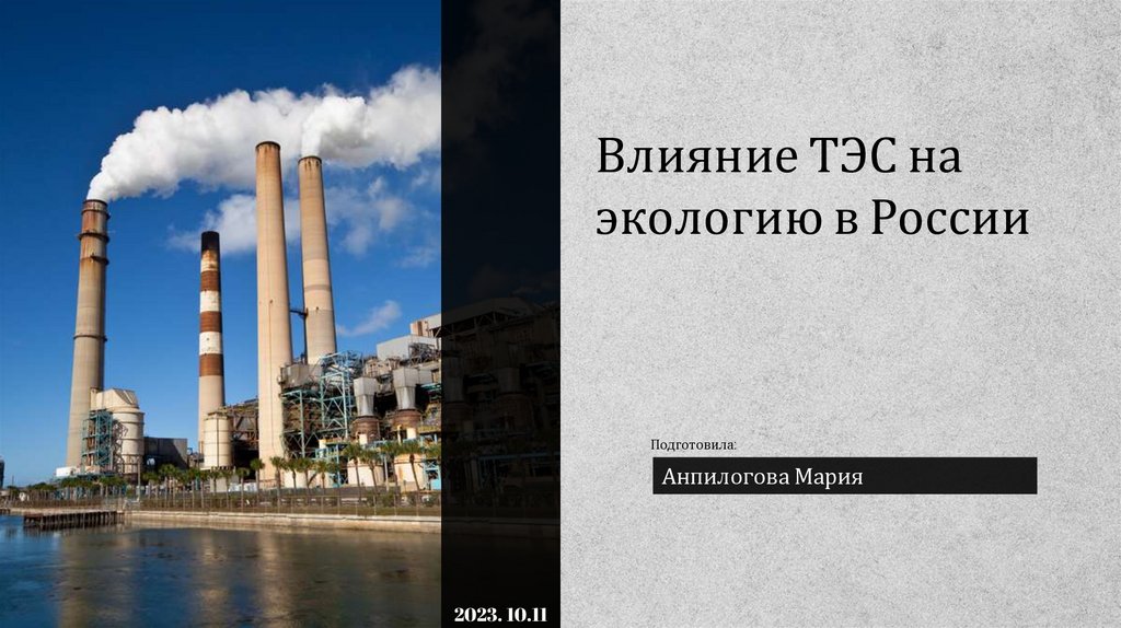 Воздействие угольных теплоэлектростанций на окружающую среду презентация