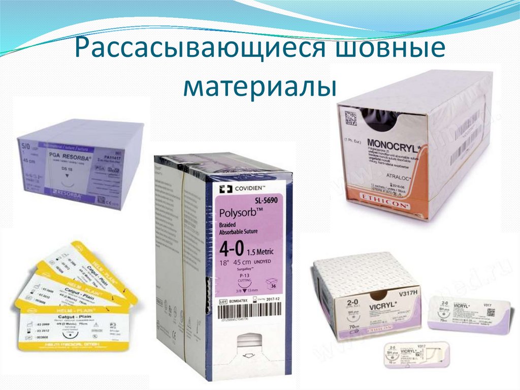 Рассасывающиеся шовные материалы - презентация онлайн