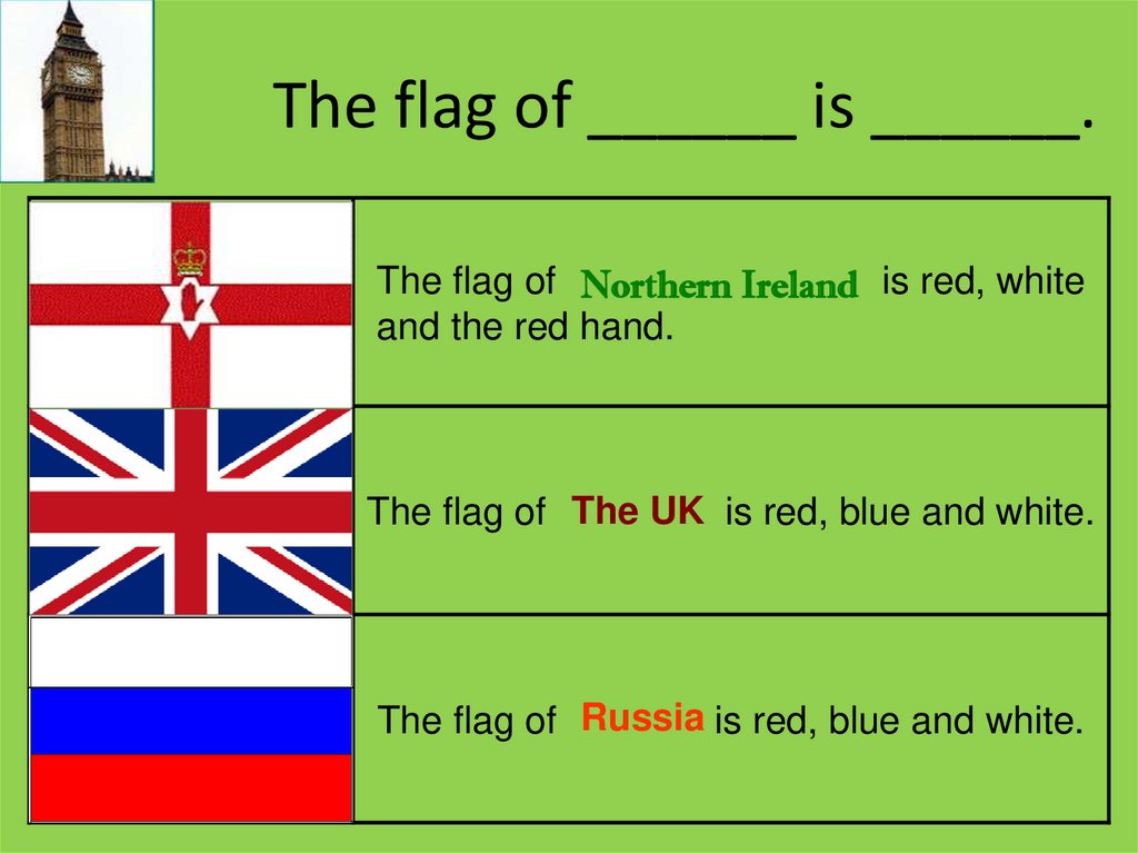 The flag of ______ is ______.