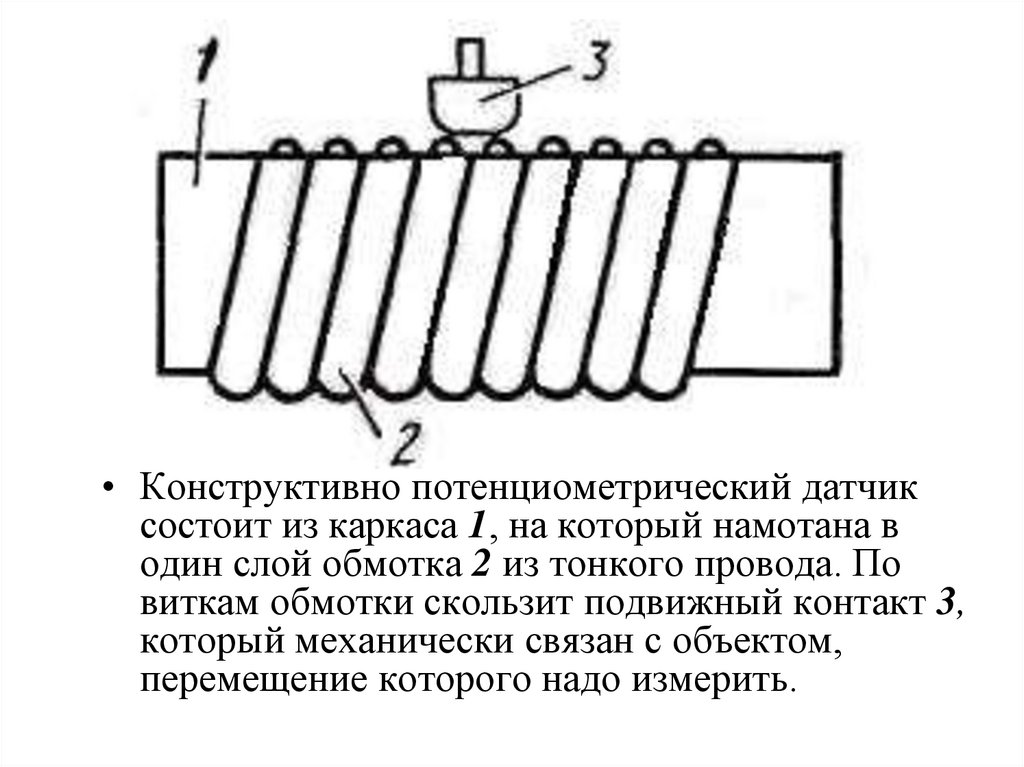 Схема потенциометрических датчиков