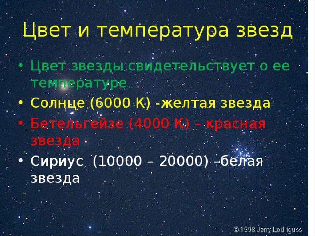 Какого цвета звезды. Цвет звезд. Цвет и температура звезд. Физическая природа звезд цвет. Физическая природа звезд презентация.