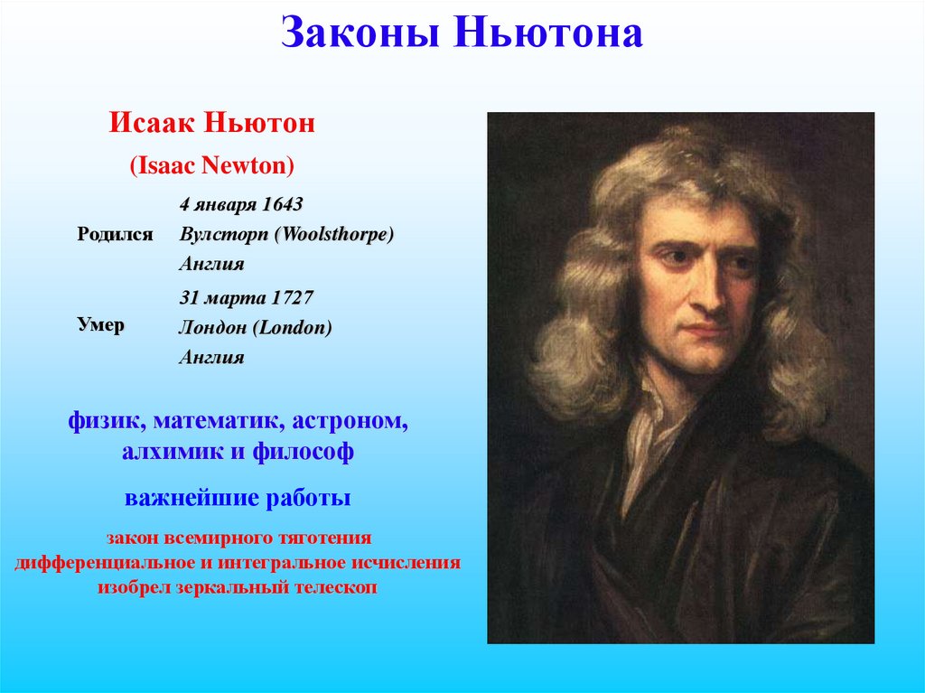 Законы Ньютона