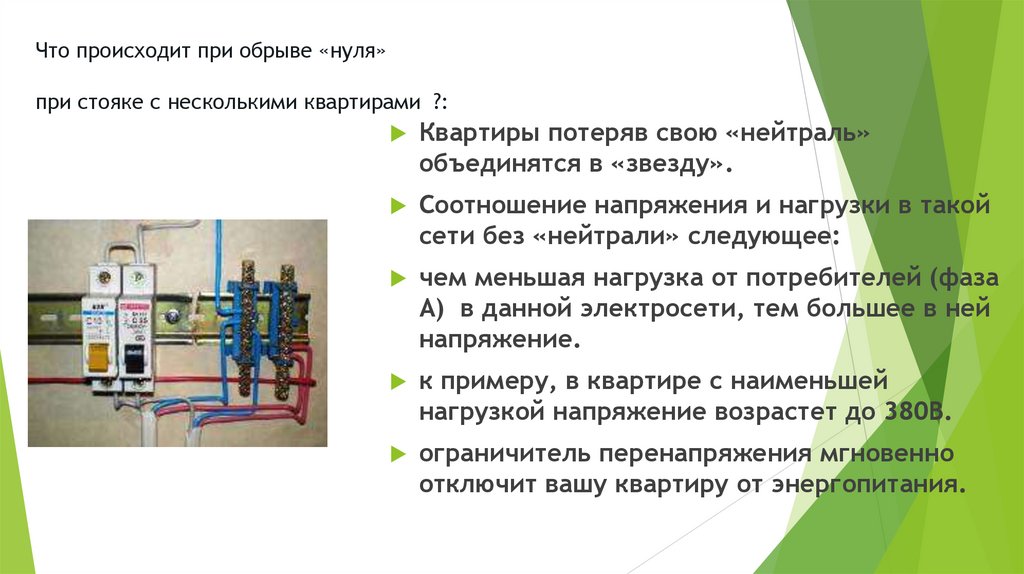 Роль нулевого провода в трехфазной цепи - презентация онлайн