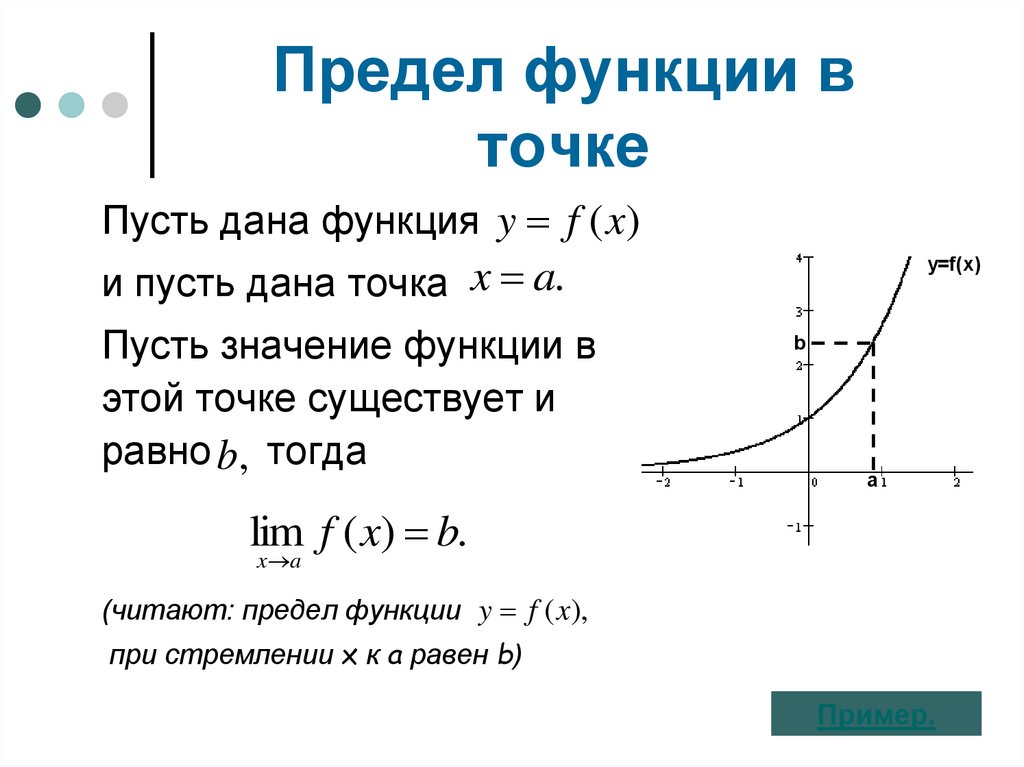 Предел функции в точке 10 класс. Предел функции в точке. У функции y 1 x правый предел в точке 0. Предел функции. Понятие предела функции в точке.