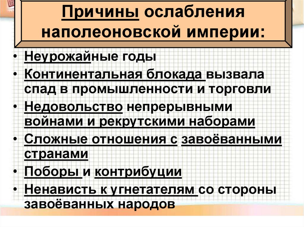 Разгром империи наполеона презентация