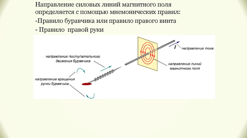 С чем связано направление магнитного поля тока. Магнитное поле 8 класс физика.