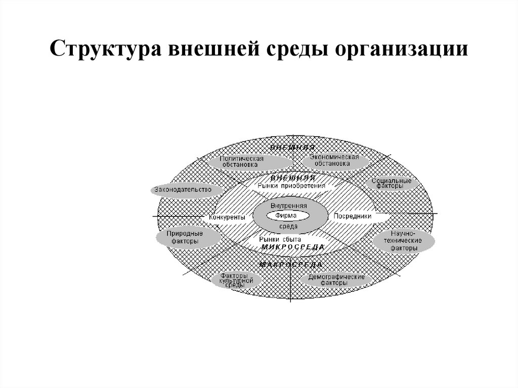 Маркетинговая среда информации. Структура внешней среды организации. Внешняя и внутренняя среда организации. Факторы внешней среды кафе. Внутренняя среда организации.