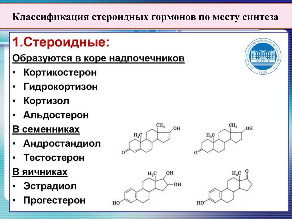 Химическая природа гормонов