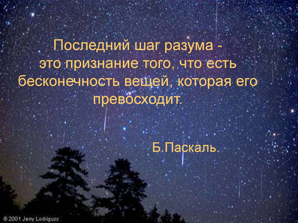 Последний шаг разума - это признание того, что есть бесконечность вещей, которая его превосходит.