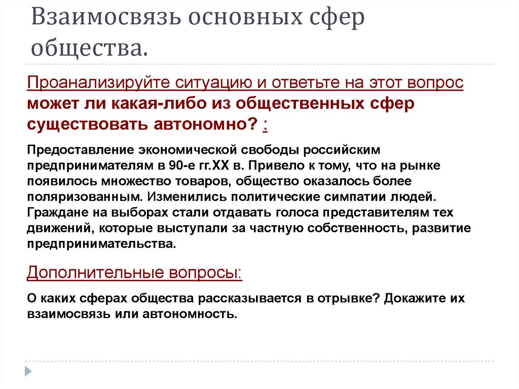 Как взаимосвязаны сферы общества. Взаимосвязь основных сфер общества. Взаимо связь сфер общества. Взаимосвязь общественных сфер. Взаимосвязь сфер жизни общества.