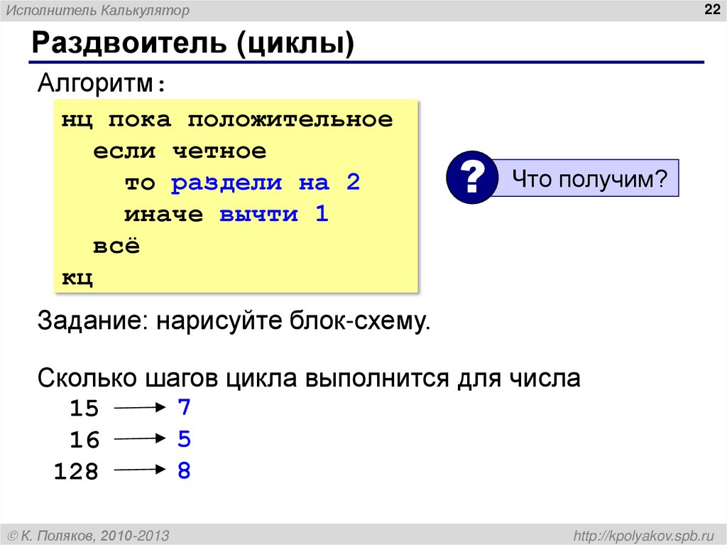 Калькулятор презентация 3 класс