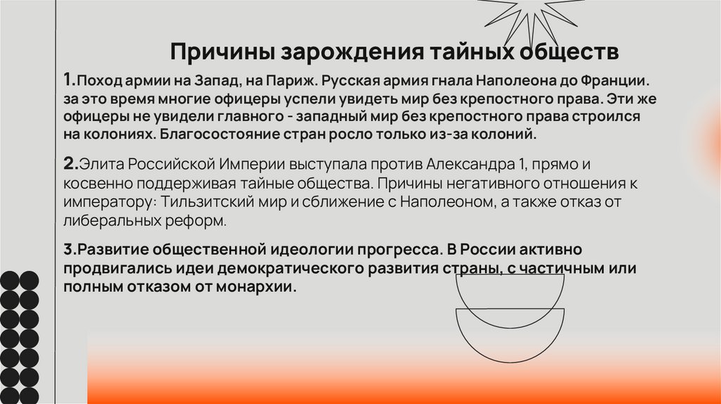 Общественное движение при Александре I. Выступление декабристов ...