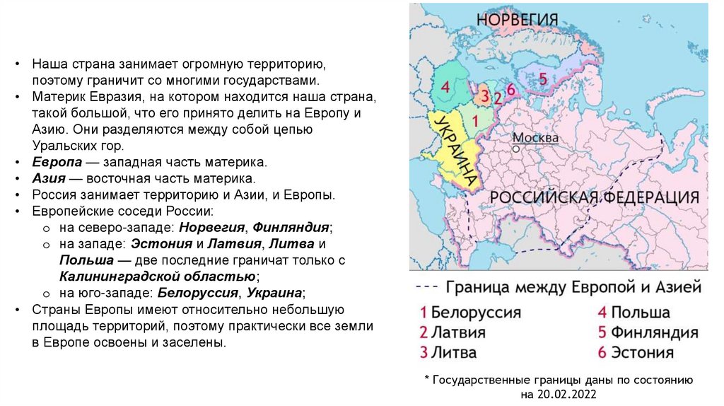Географическое положение России - презентация онлайн