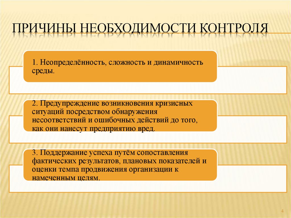 Создать необходимость. Конструкторская и технологическая подготовка. Проблемы контроля в менеджменте. Основные направления деятельности. Причины необходимости контроля.