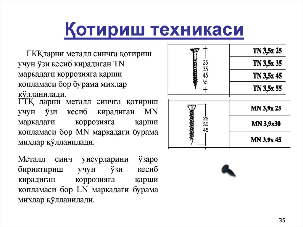 Қотириш техникаси
