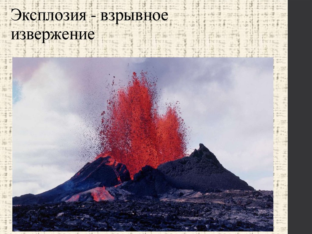 Эксплозия - взрывное извержение