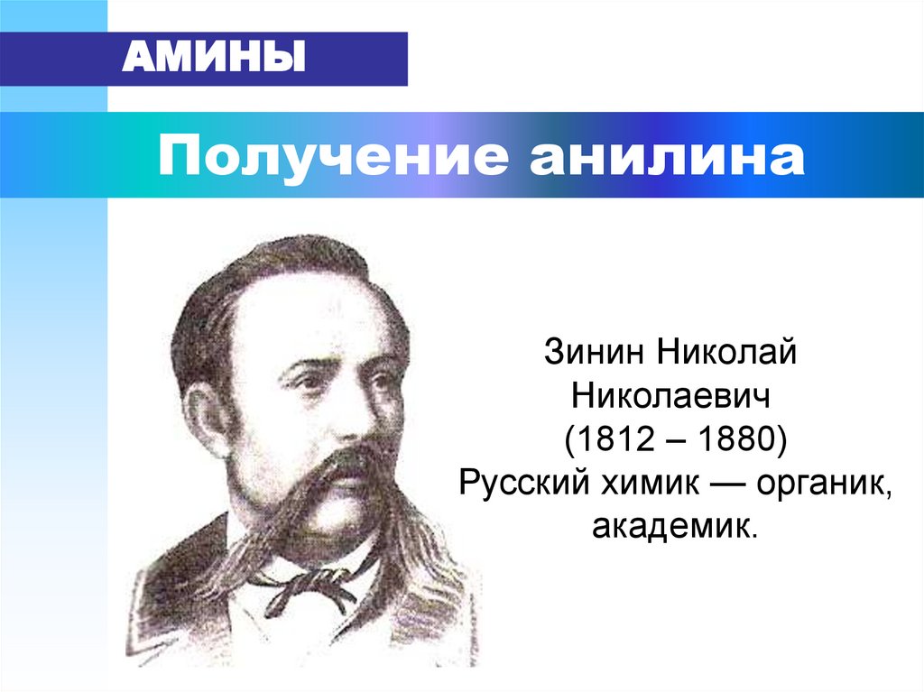 Получение анилина