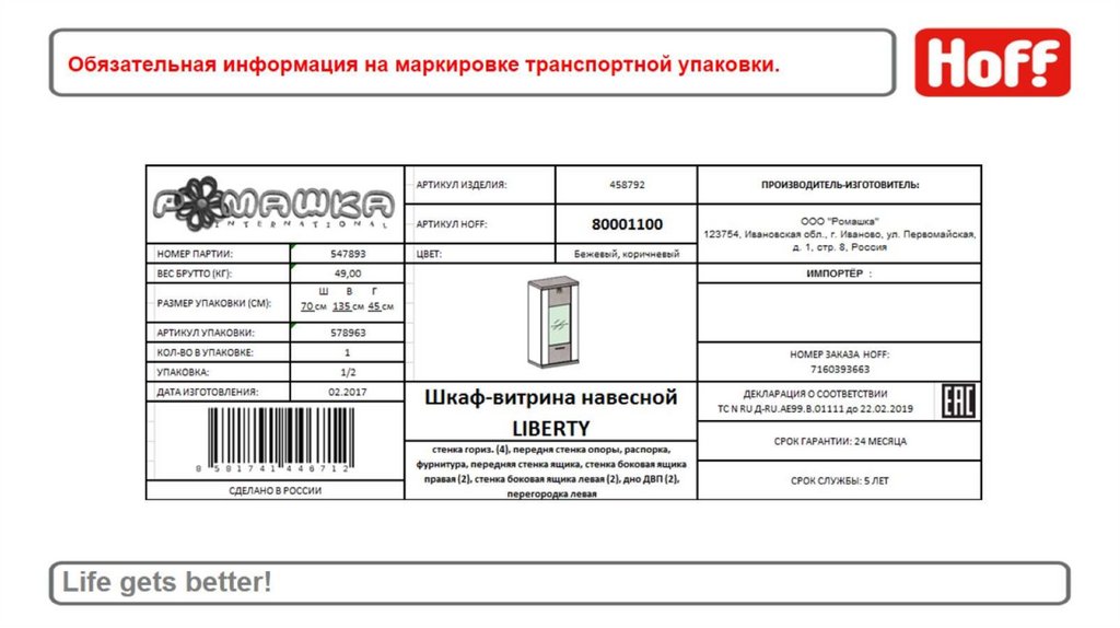 Требования к маркировке транспортной упаковки - презентация онлайн