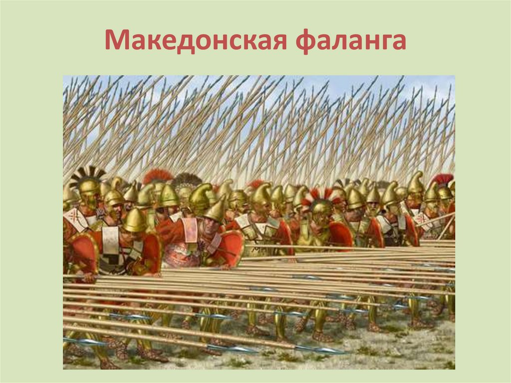 Македонская фаланга сильные и слабые