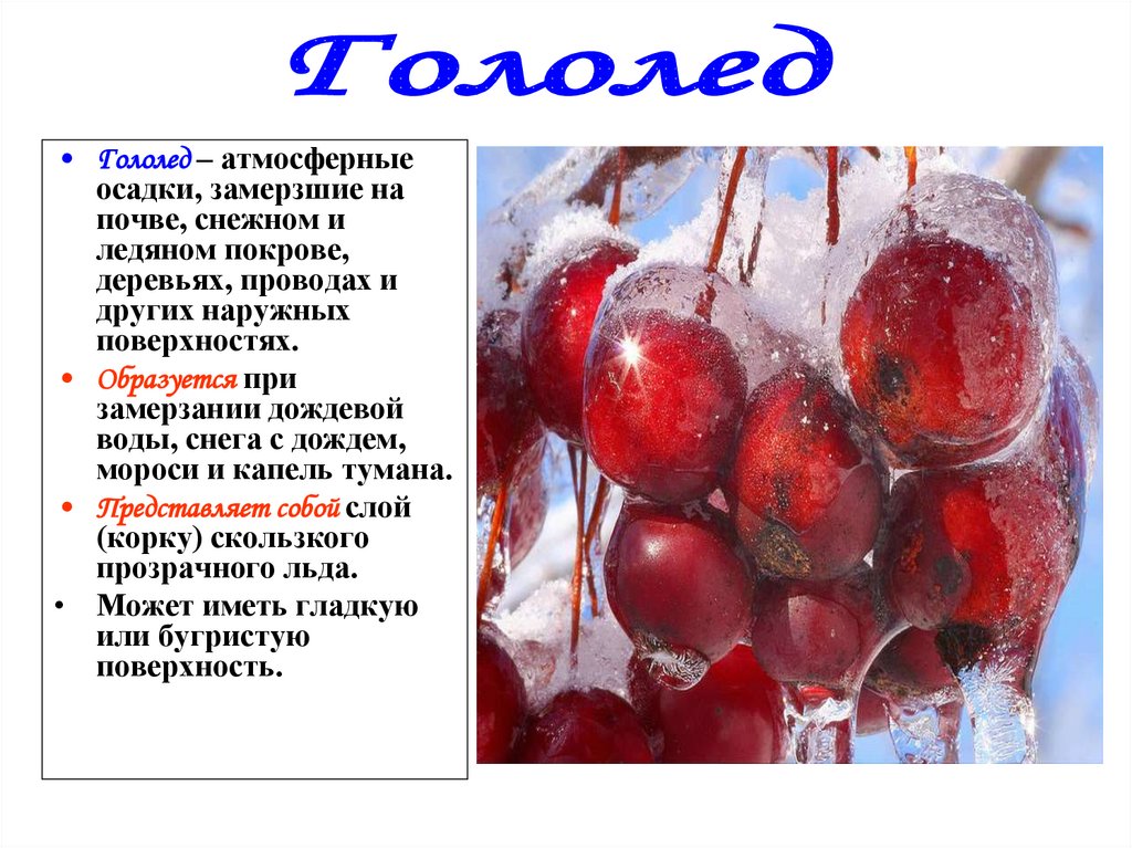 Гололед и гололедица - презентация онлайн