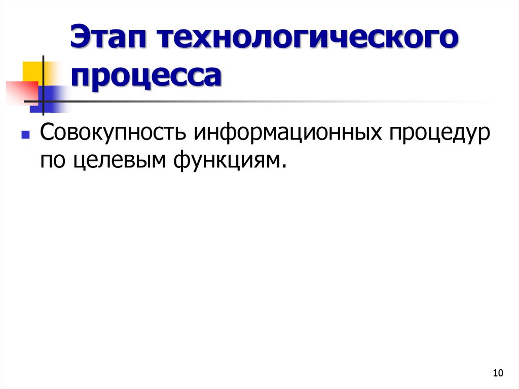 Этап технологического процесса