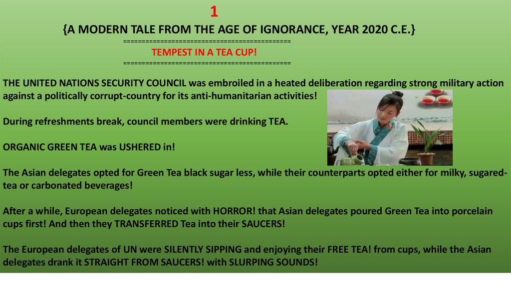 THE BEACON OF REASON! online presentation