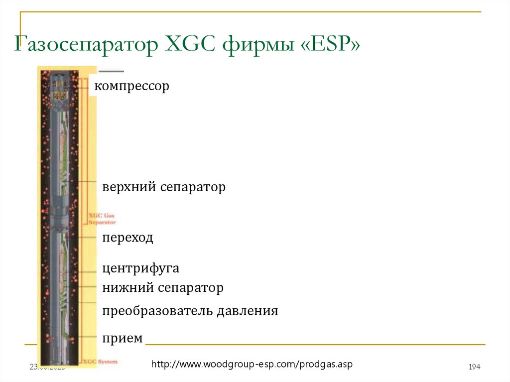 Газосепаратор XGC фирмы «ESP»