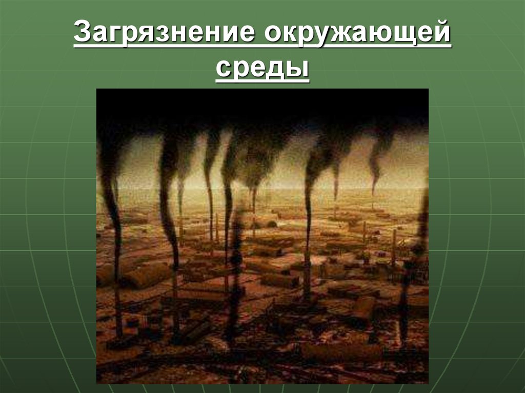 Проблема загрязнения окружающей среды на протяжении ряда исторических эпох презентация