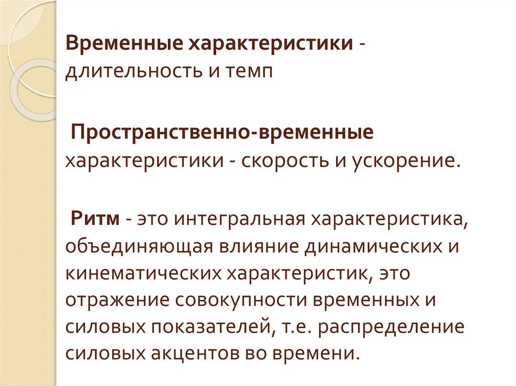 Временной характеристикой