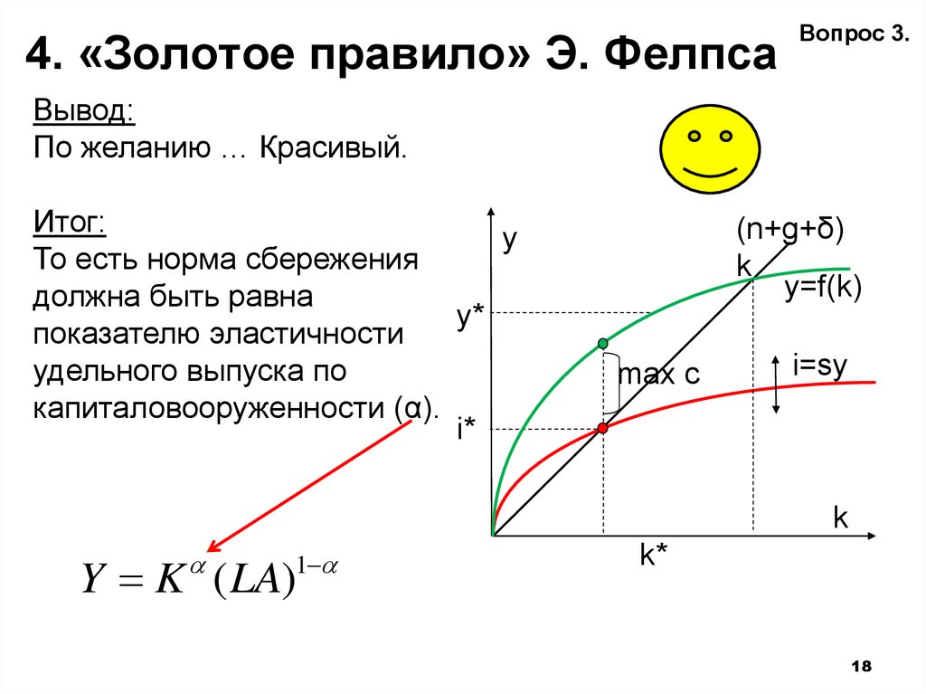 Золотая норма сбережения. Золотое правило экономического роста в модели Солоу. Золотое правило Фелпса. Золотое правило накопления капитала Фелпса.. Золотое правило накопления в модели Солоу.