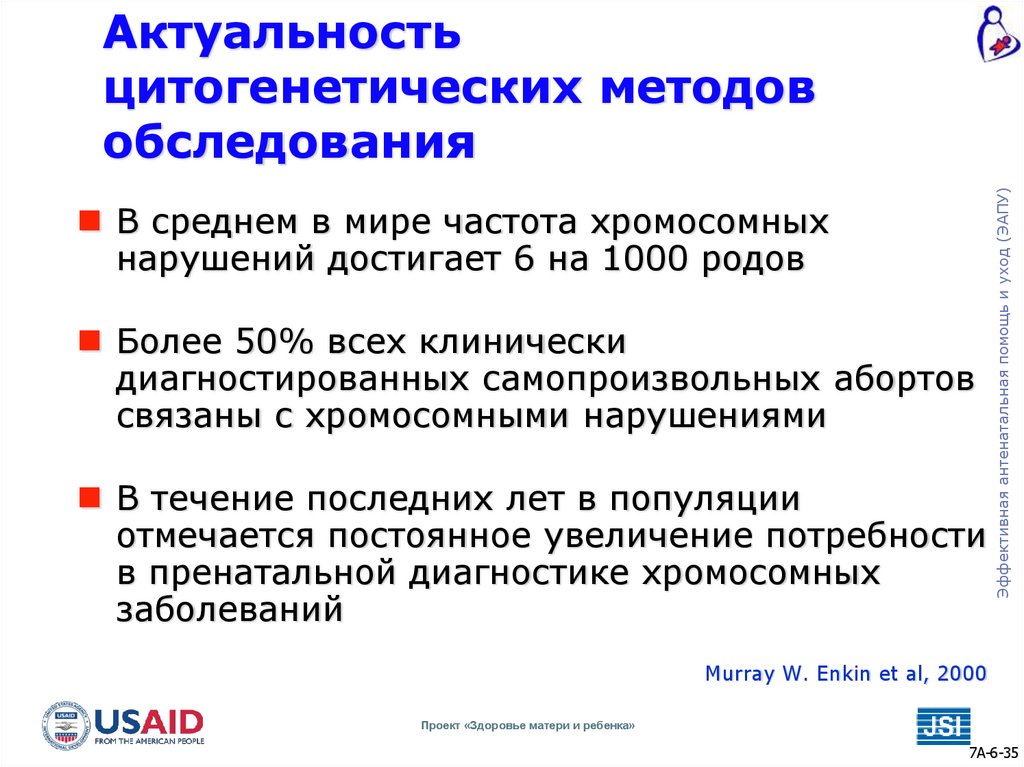 Актуальность цитогенетических методов обследования