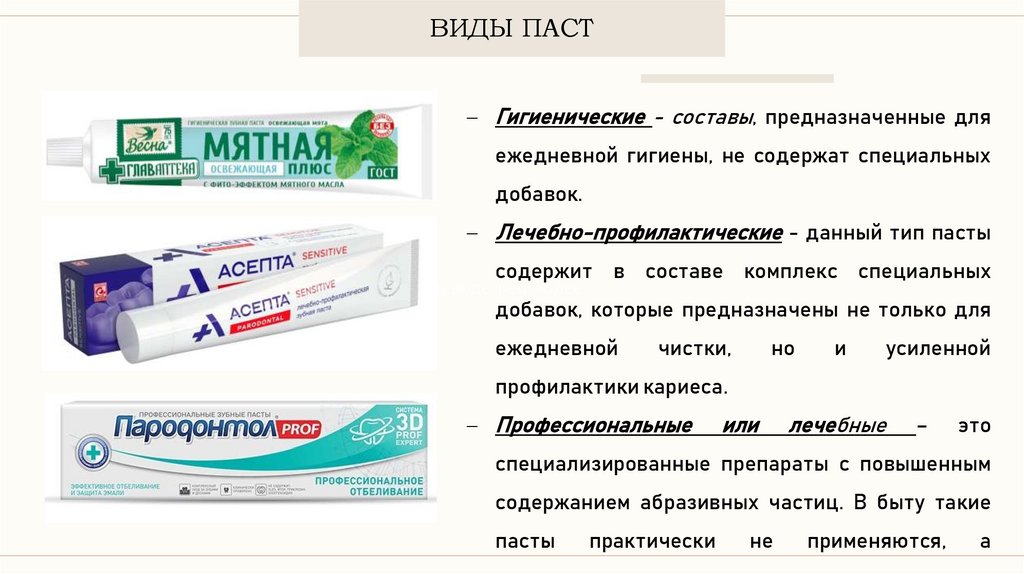 Зубная паста (1) - online presentation