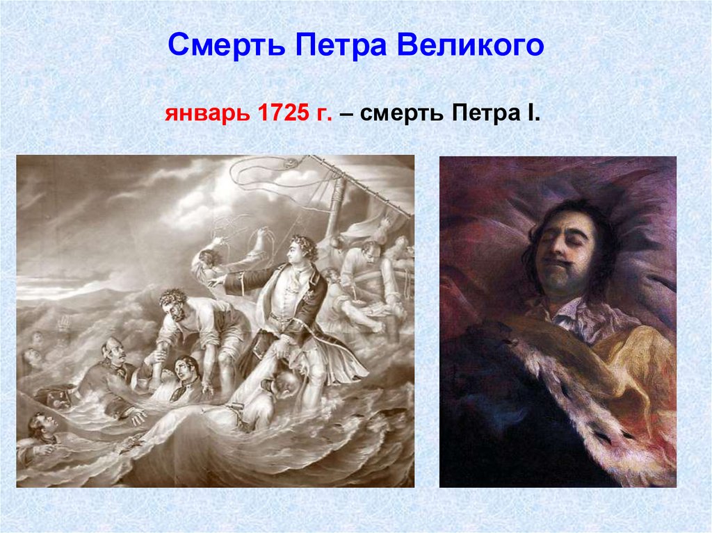 Смерть Петра Великого