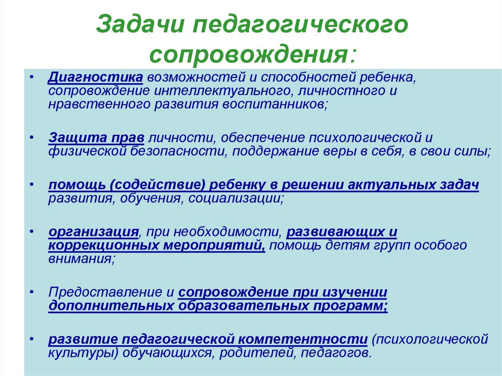 Программа педагогического сопровождения семьи