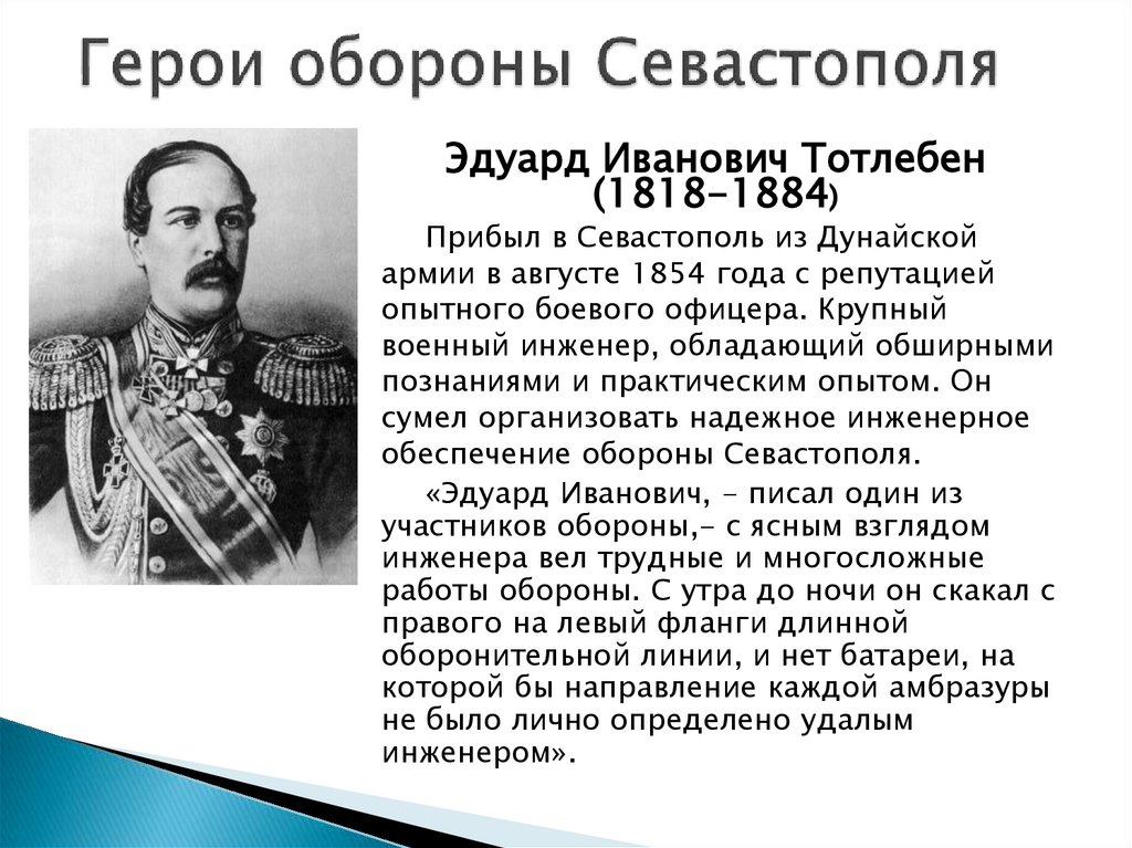 Герой обороны города севастополя