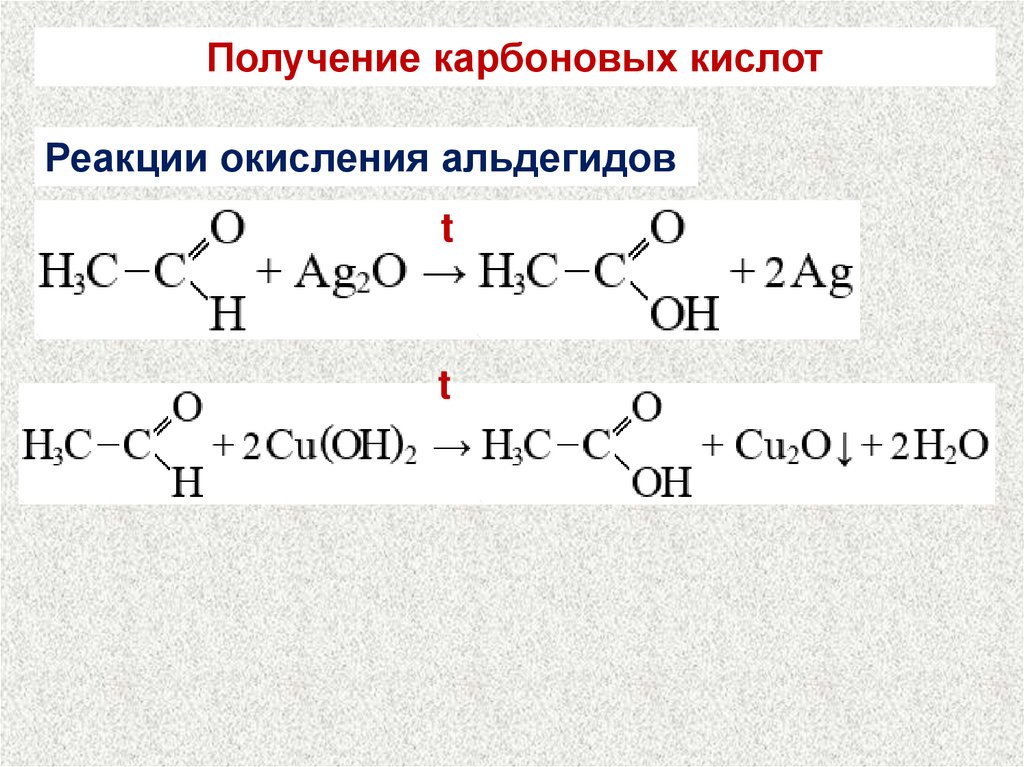 Физические свойства карбоновых кислот. Получение и свойства карбоновых кислот вывод.