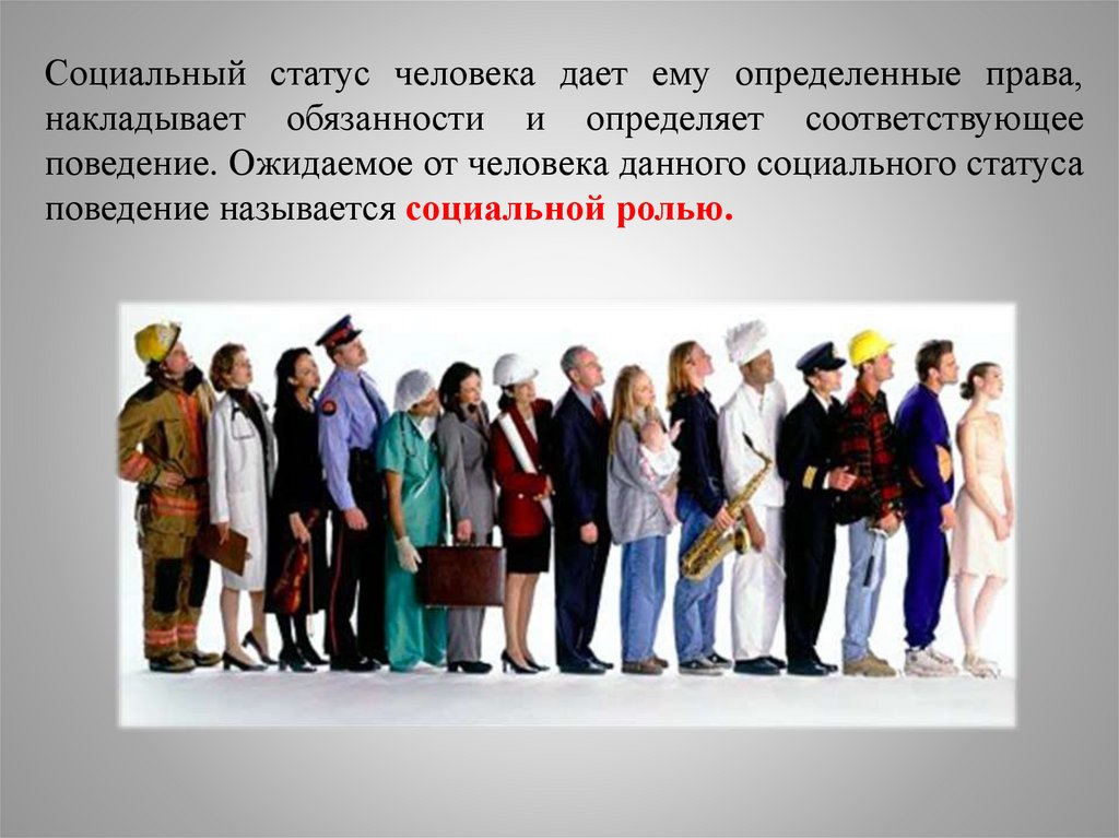 Социальные статусы и роли - презентация онлайн
