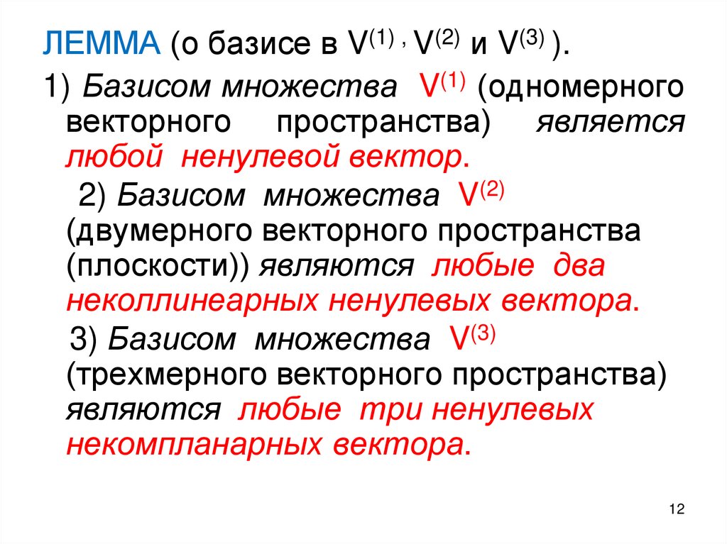 Векторы определение и основные понятия