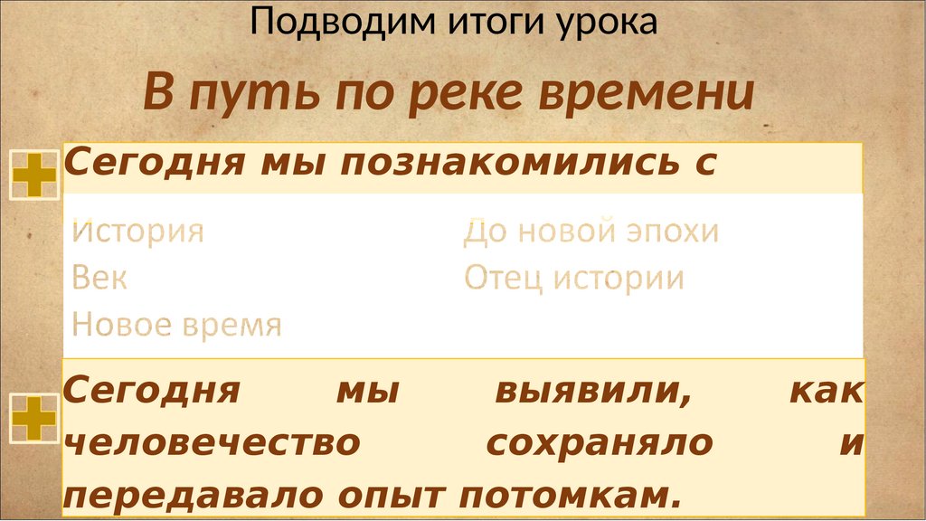 Сегодня мы познакомились с понятиями