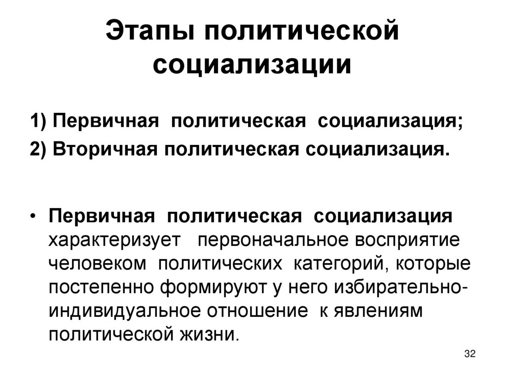 Функция политической социализации политической системы