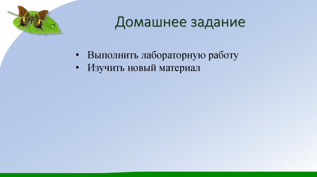 Домашнее задание