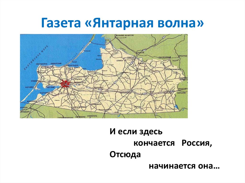 Газета «Янтарная волна»