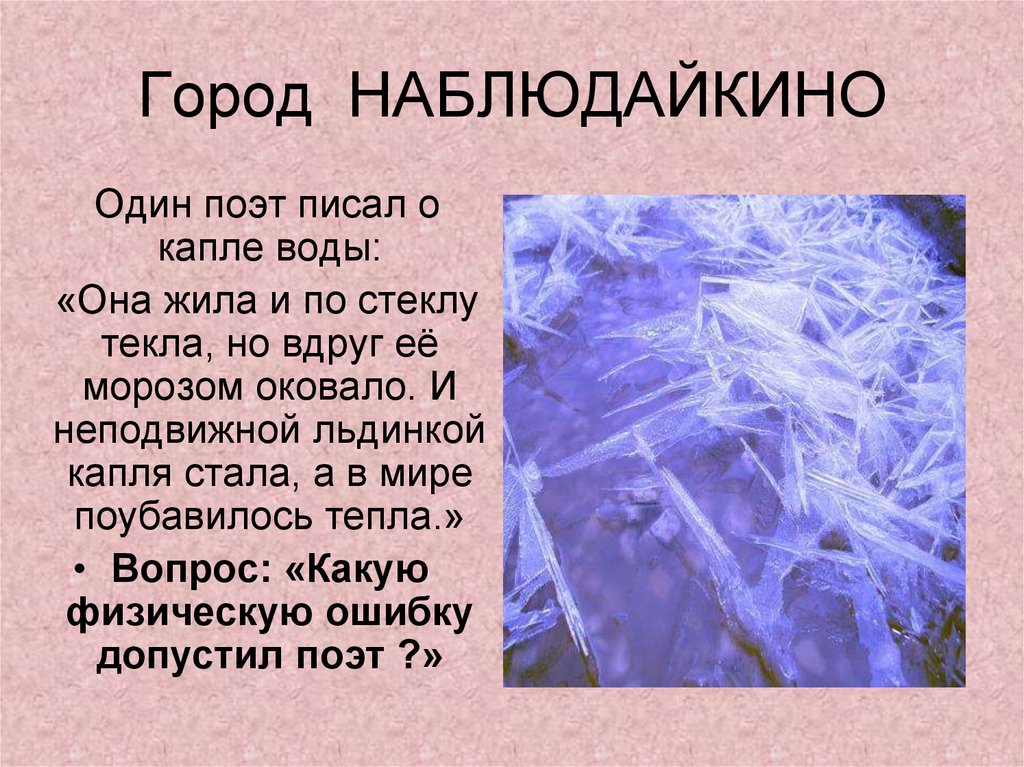 Город НАБЛЮДАЙКИНО