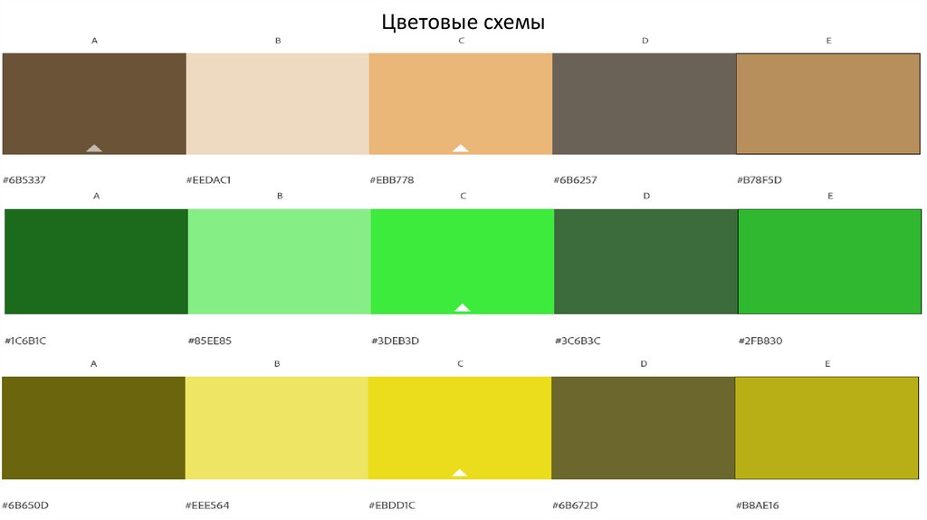 Цветовые решения для презентации