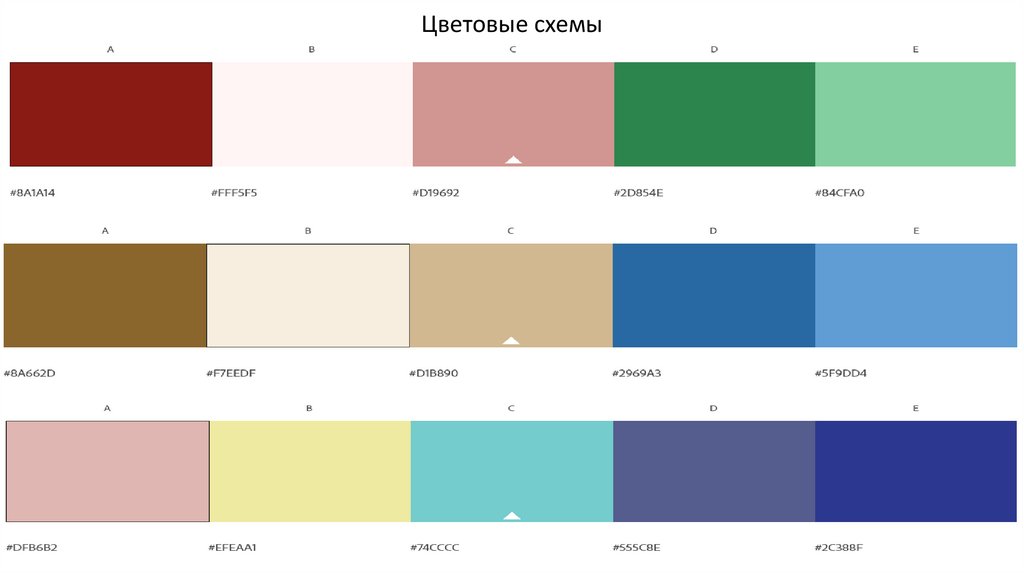 Цветовые решения для презентации