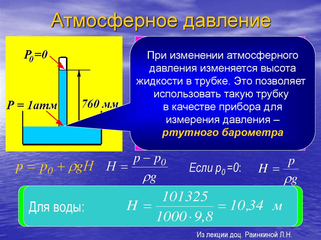 Атмосферное давление формула. Формула изменения атмосферного давления. Давление больше атмосферного:. Изменение давления в жидкости. Как вода влияет на давление