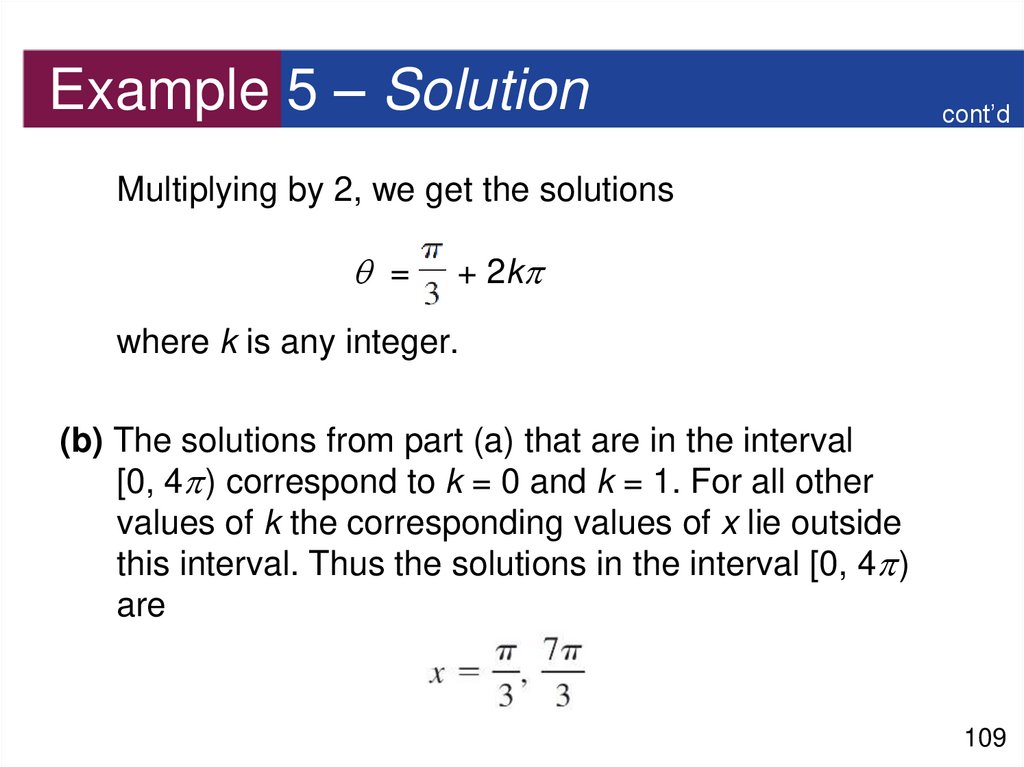 Example 5 – Solution