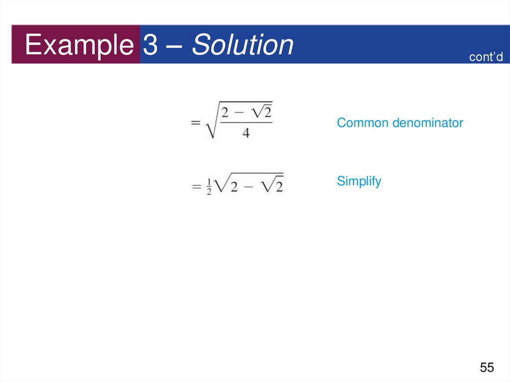 Example 3 – Solution